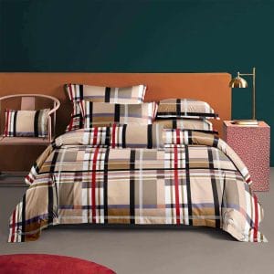 Tartan Elegance- 100% Premium Canadian Cotton Bedsheet