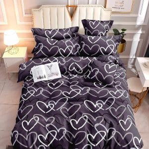 Heart Whispers- 100% Premium Canadian Cotton Bedsheet