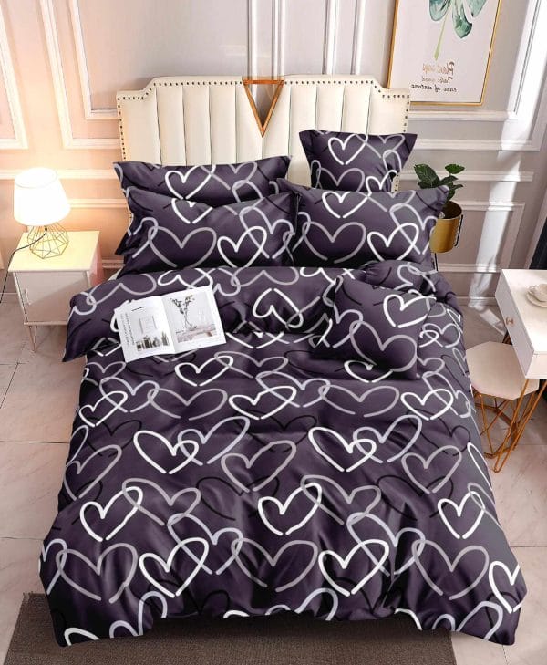 Heart Whispers- 100% Premium Canadian Cotton Bedsheet