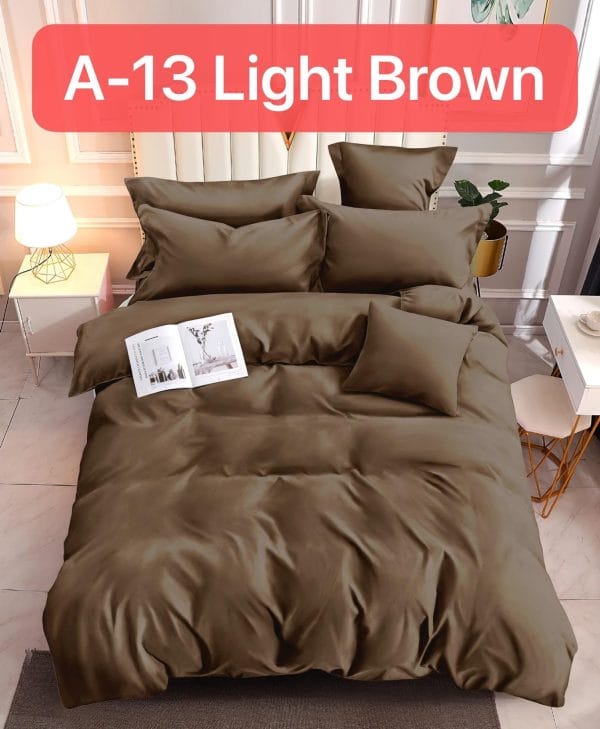 Light Brown- 100% Premium Canadian Cotton Bedsheet