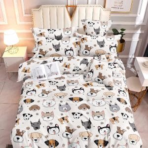 Puppy Parade- 100% Premium Canadian Cotton Bedsheet