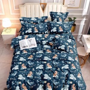 Cosmic Dino- 100% Premium Canadian Cotton Bedsheet