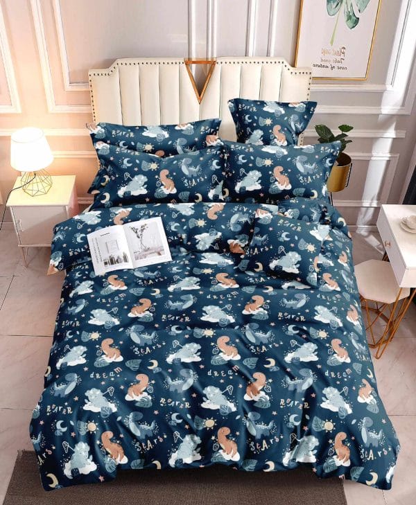 Cosmic Dino- 100% Premium Canadian Cotton Bedsheet