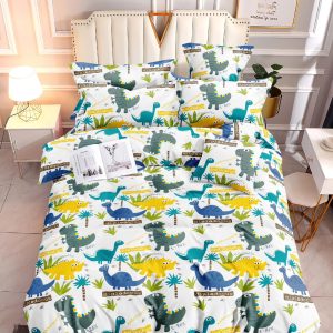 Dino Delight- 100% Premium Canadian Cotton Bedsheet