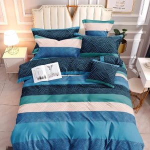 Ocean Waves- 100% Premium Canadian Cotton Bedsheet