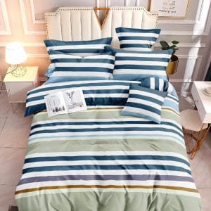 Stripe Oasis- 100% Premium Canadian Cotton Bedsheet