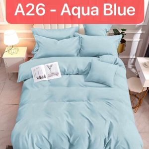 Aqua Blue- 100% Premium Canadian Cotton Bedsheet