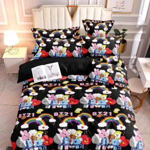 BT21- 100% Premium Canadian Cotton Bedsheet