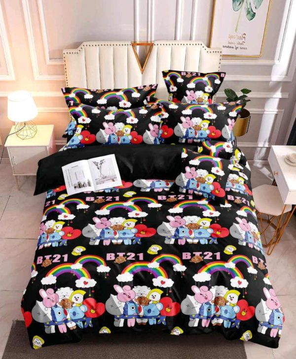 BT21- 100% Premium Canadian Cotton Bedsheet