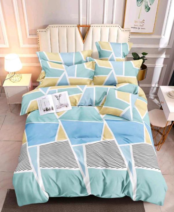 Geo Pastel- 100% Premium Canadian Cotton Bedsheet