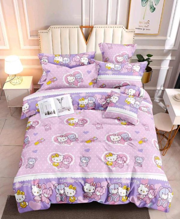 Kitty Friends- 100% Premium Canadian Cotton Bedsheet