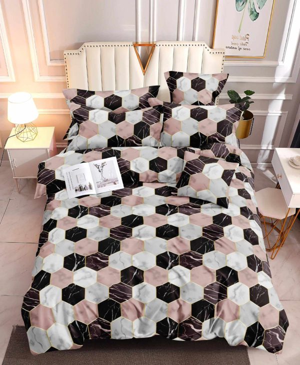 Marble Hex- 100% Premium Canadian Cotton Bedsheet