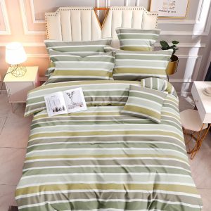 Serene Stripes- 100% Premium Canadian Cotton Bedsheet