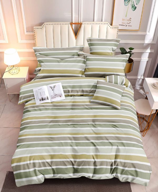 Serene Stripes- 100% Premium Canadian Cotton Bedsheet