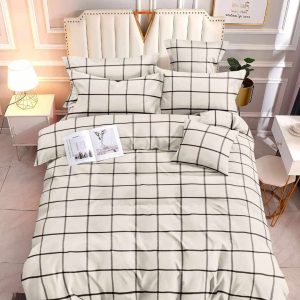 Classic Grid- 100% Premium Canadian Cotton Bedsheet