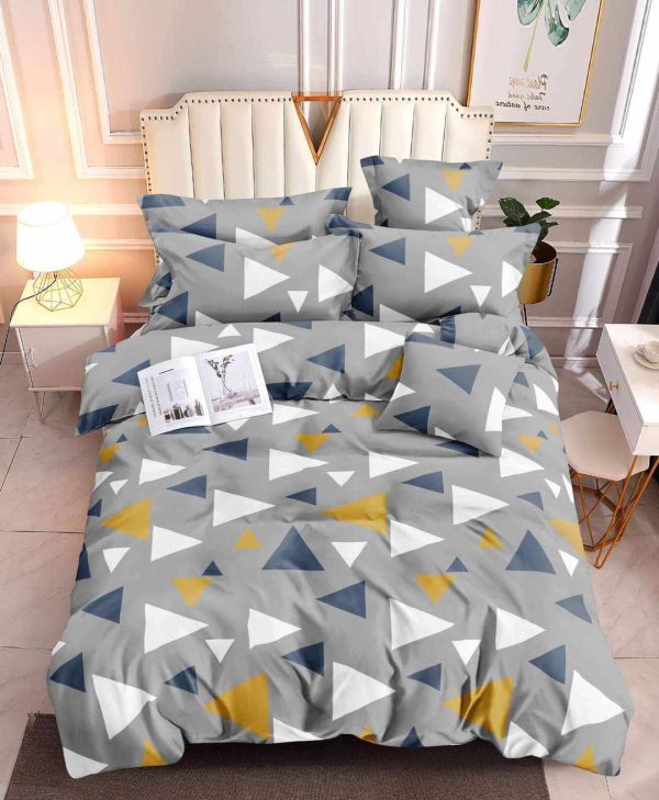 Modern Triangles- 100% Premium Canadian Cotton Bedsheet