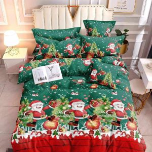 Santa's Wonderland- 100% Premium Canadian Cotton Bedsheet