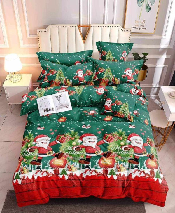 Santa's Wonderland- 100% Premium Canadian Cotton Bedsheet