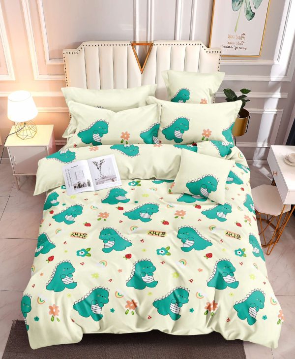 Dino Dreams- 100% Premium Canadian Cotton Bedsheet