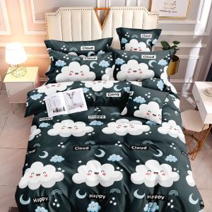 Dreamy Clouds- 100% Premium Canadian Cotton Bedsheet