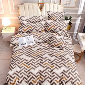 Earthy Maze- 100% Premium Canadian Cotton Bedsheet