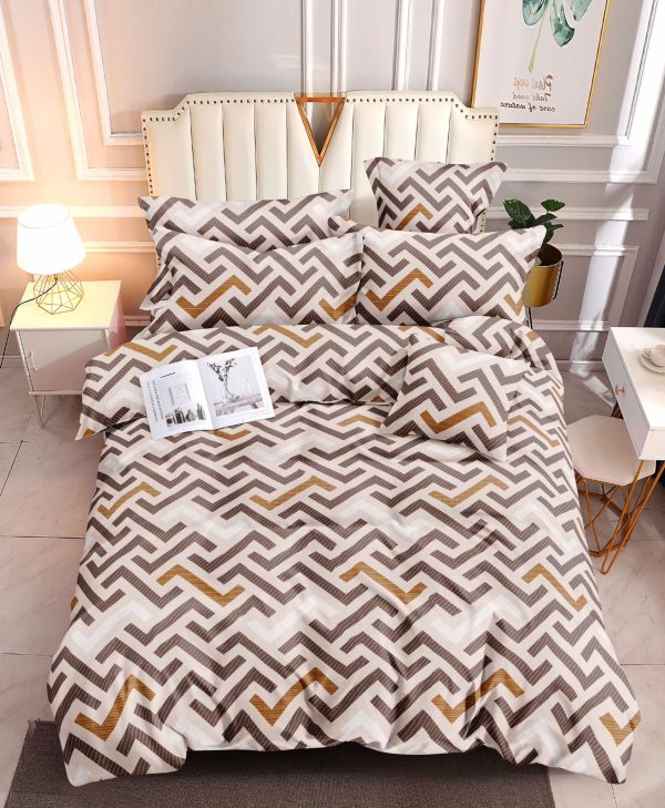 Earthy Maze- 100% Premium Canadian Cotton Bedsheet