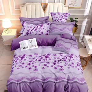 Orchid Bliss- 100% Premium Canadian Cotton Bedsheet