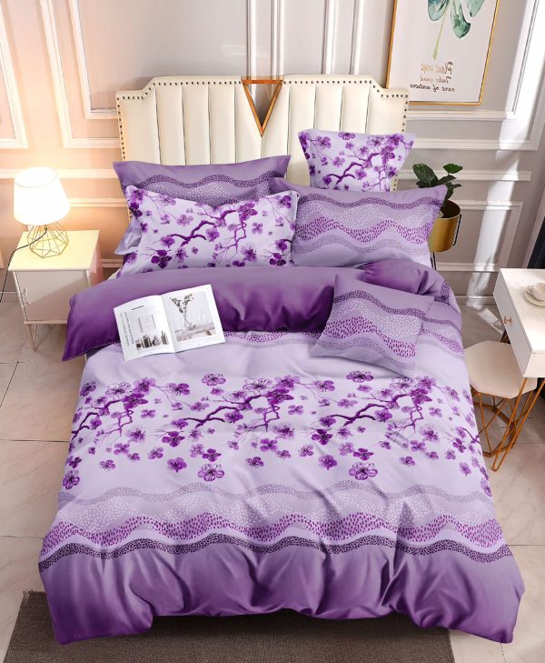 Orchid Bliss- 100% Premium Canadian Cotton Bedsheet