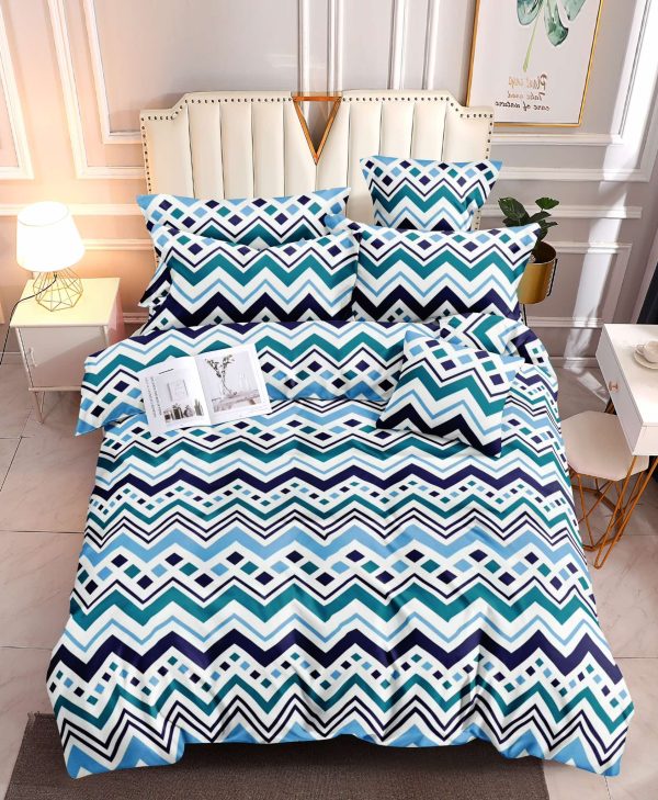 Wave Mosaic- 100% Premium Canadian Cotton Bedsheet