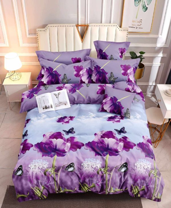 Blooming Butterflies- 100% Premium Canadian Cotton Bedsheet