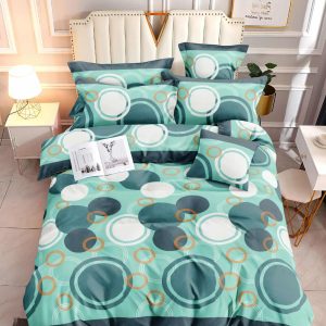 Retro Aqua- 100% Premium Canadian Cotton Bedsheet