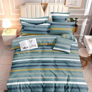 Coastal Rhythm- 100% Premium Canadian Cotton Bedsheet