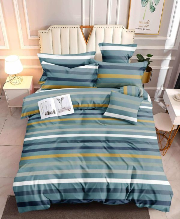 Coastal Rhythm- 100% Premium Canadian Cotton Bedsheet