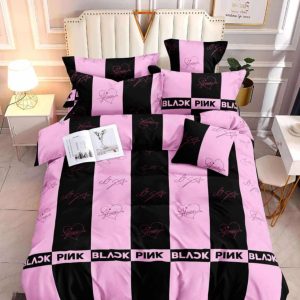 Black Pink- 100% Premium Canadian Cotton Bedsheet