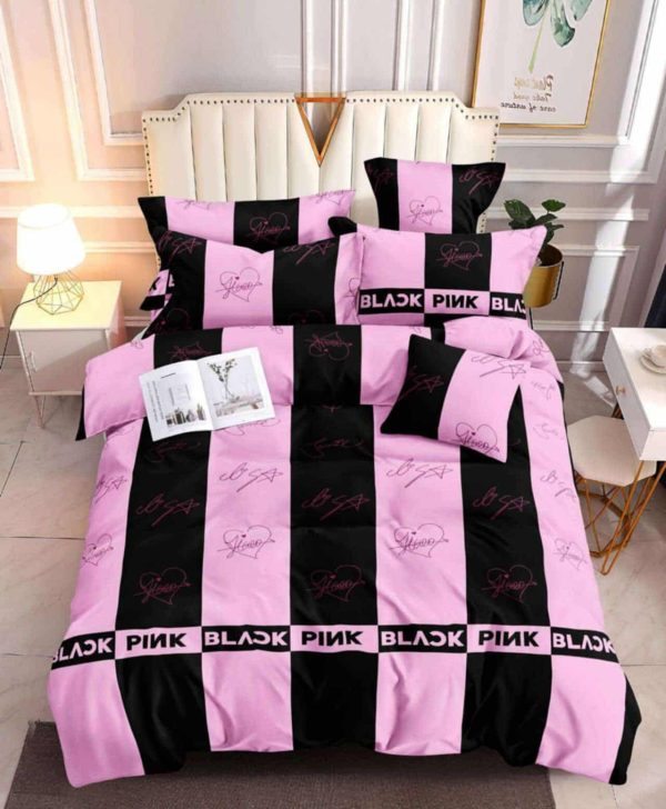 Black Pink- 100% Premium Canadian Cotton Bedsheet