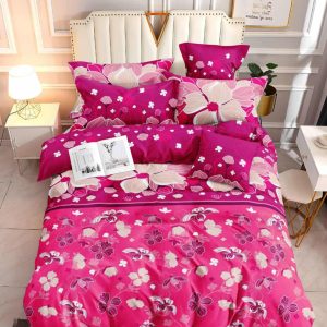 Fuchsia Bloom- 100% Premium Canadian Cotton Bedsheet