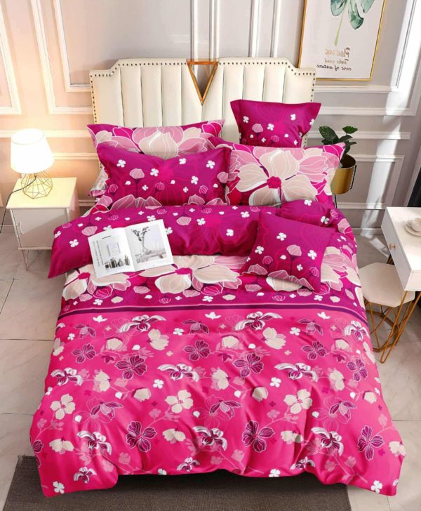 Fuchsia Bloom- 100% Premium Canadian Cotton Bedsheet
