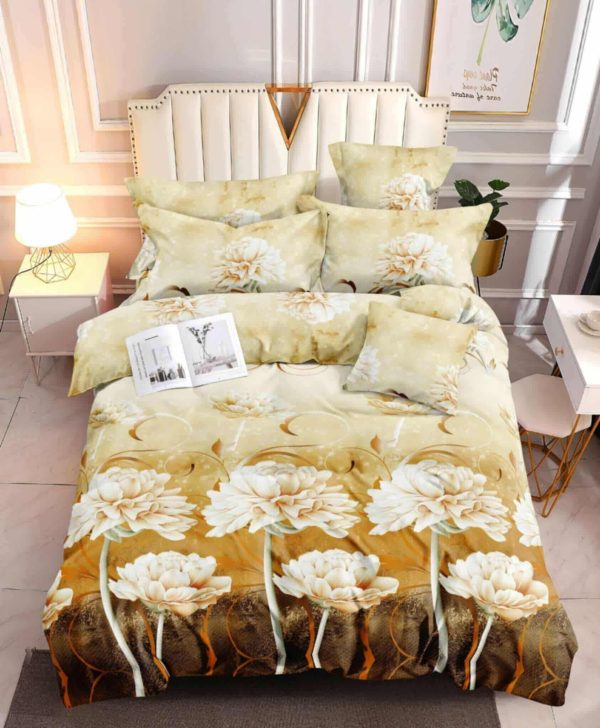 Golden Garden- 100% Premium Canadian Cotton Bedsheet