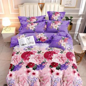 Lavender Romance- 100% Premium Canadian Cotton Bedsheet