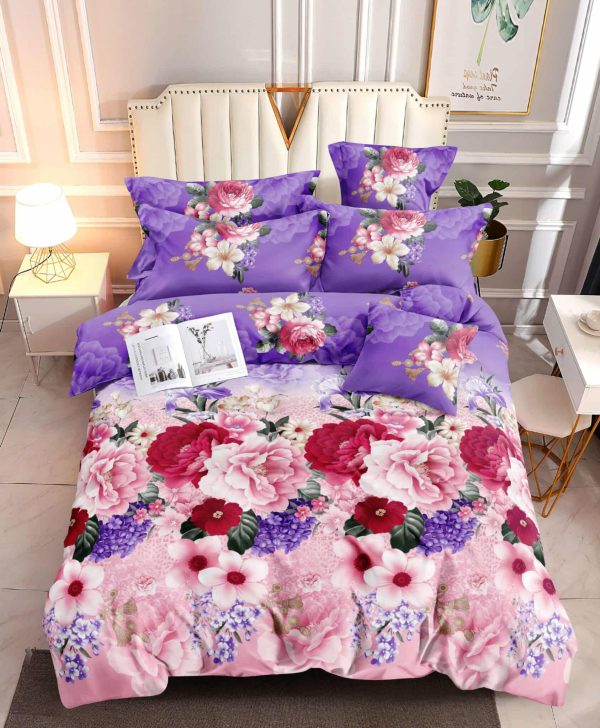 Lavender Romance- 100% Premium Canadian Cotton Bedsheet