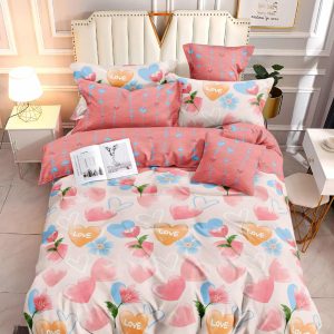 Sweethear Bloom- 100% Premium Canadian Cotton Bedsheet