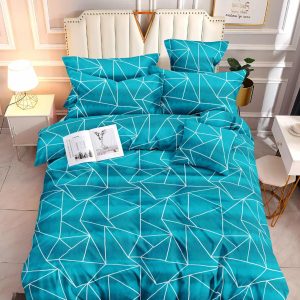 Aqua Angles- 100% Premium Canadian Cotton Bedsheet