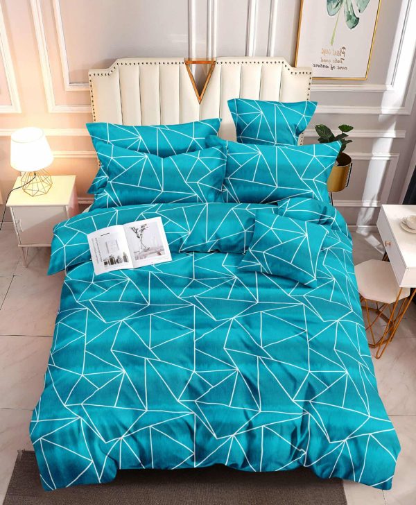 Aqua Angles- 100% Premium Canadian Cotton Bedsheet