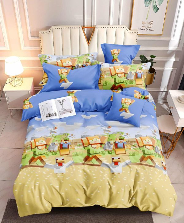 Minecraft Playtime - 100% Premium Canadian Cotton Bedsheet