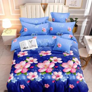 Sakura Twilight- 100% Premium Canadian Cotton Bedsheet