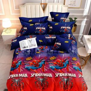 Spider Man Comic- 100% Premium Canadian Cotton Bedsheet