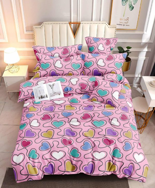 Sweetheart Bloom- 100% Premium Canadian Cotton Bedsheet