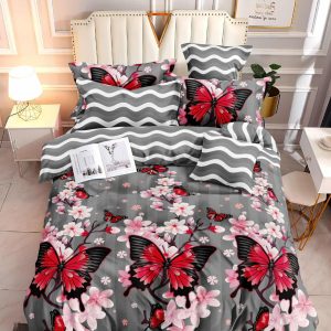 Twilight Flutter- 100% Premium Canadian Cotton Bedsheet