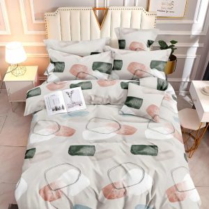 Whispered Shapes- 100% Premium Canadian Cotton Bedsheet