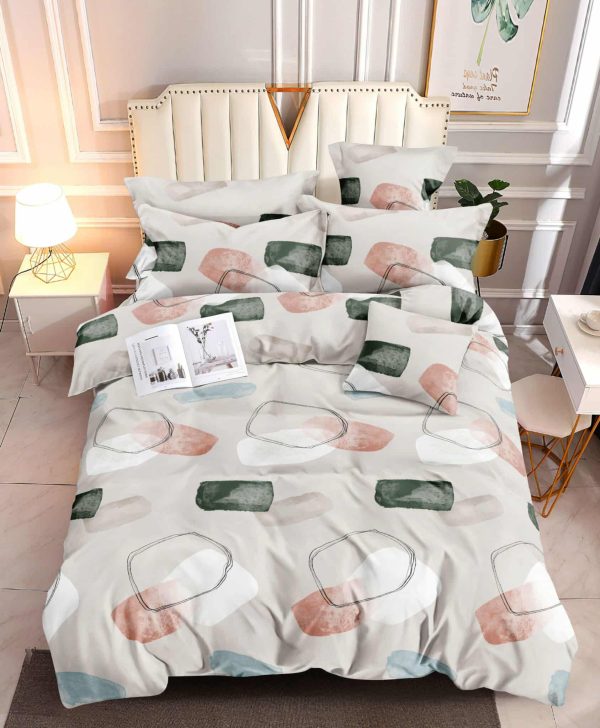Whispered Shapes- 100% Premium Canadian Cotton Bedsheet